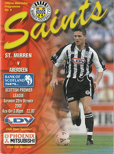 St. Mirren v Aberdeen 2000