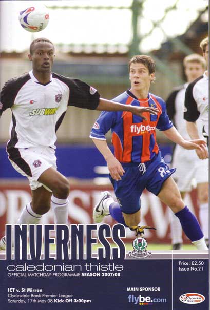 Inverness Caledonian Thistle v St.Mirren 2008