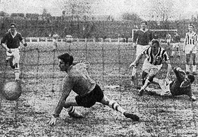 John Wilson nets St. Mirren's goal against Third Lanark