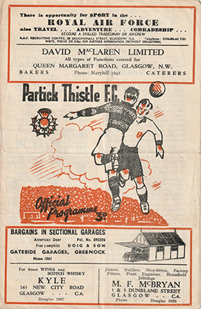 Partick Thistle v St. Mirren 1951