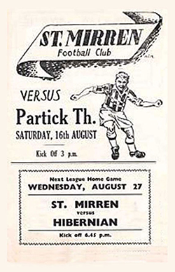 St. Mirren v Partick T. 1952