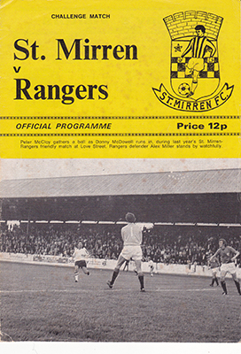 St. Mirren v Rangers 1976