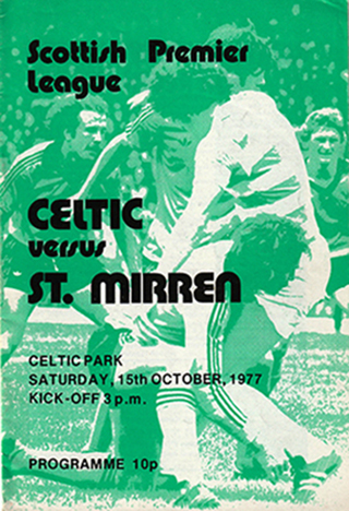 Celtic v St. Mirren 1977