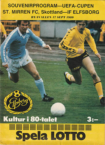 Elfsborg v St.Mirren 1980