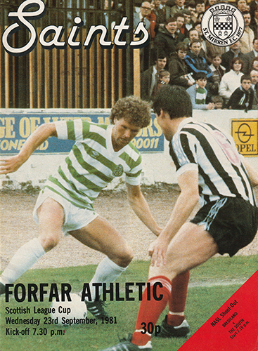 St. Mirren v Forfar Athletic 1981