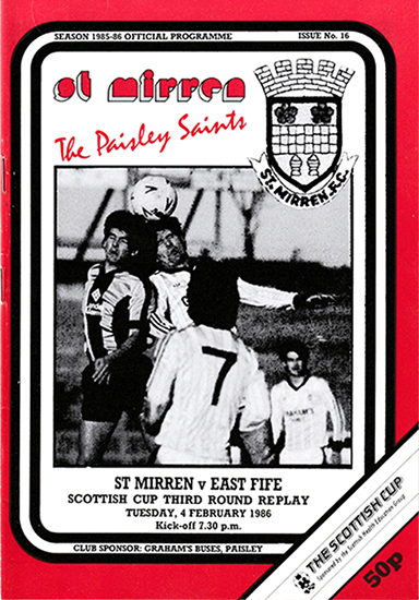 St.Mirren v East Fife 1986