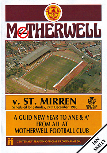Motherwell v St.Mirren 1986