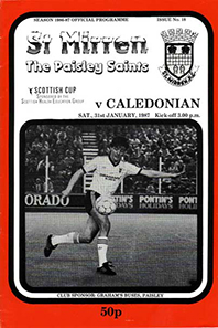 St. Mirren v Caledonian 1987