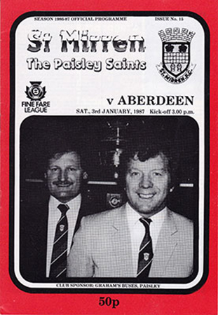 St. Mirren v Aberdeen (postponed) 1987