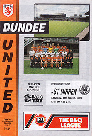 Dundee United v St. Mirren 1989