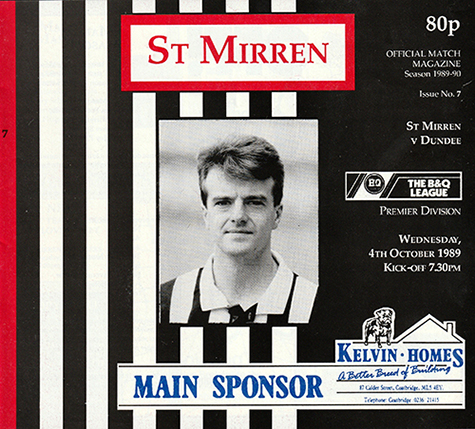 St. Mirren v Dundee 1989