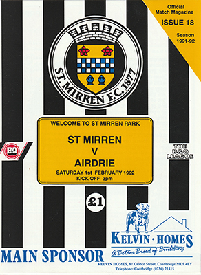 St.Mirren v Airdrie