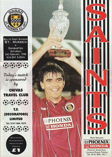 St.Mirren v Dumbarton 1996