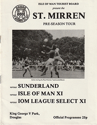 St. Mirren in the Isle of Man 1982