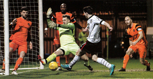 Lewis Morgan nets Saints' third goal