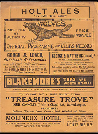 Wolves v St. Mirren, 1930