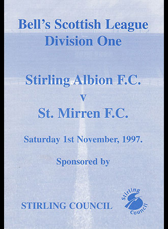 Stirling Albion v St. Mirren 1997