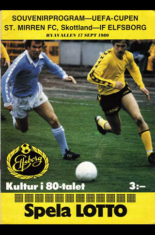 1980 Elfsborg v St. Mirren UEFAC